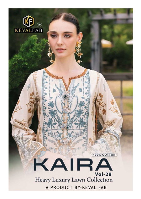Kaira Vol 28 By Keval Lawn Cotton Readymade Karachi Suits Wholesalers In Surat
